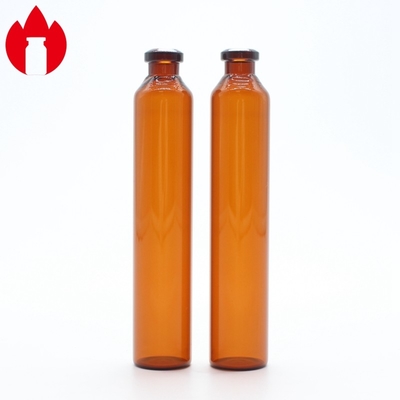 bouteille de 20ml Amber Tubular Borosilicate Glass Vial pour médical