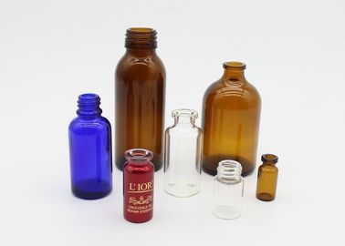 bouteilles en verre cosmétiques des fioles 1ml-100ml en verre pharmaceutiques