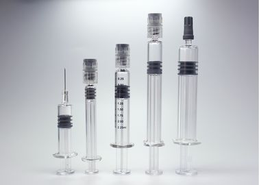 les seringues 1-5ml préremplies par verre colorent clairement pour pharmaceutique et cosmétique