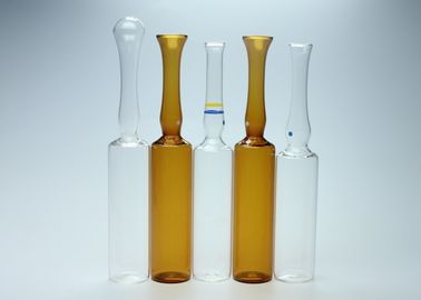 Ampoules injectables en verre vides transparentes/capacité ambre de la couleur 10ml