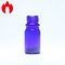 Bouteilles vides en verre bleues d'huile essentielle du chapeau 5ml de compte-gouttes