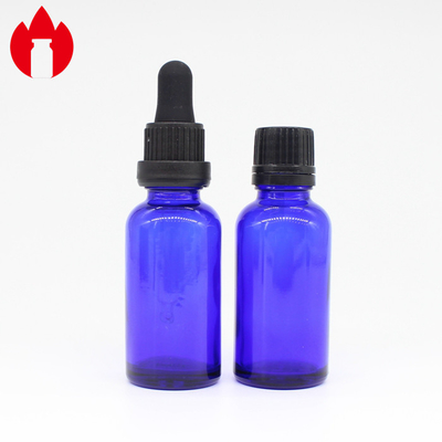 30ml huile essentielle bleue Vial With Dropper Caps de verre