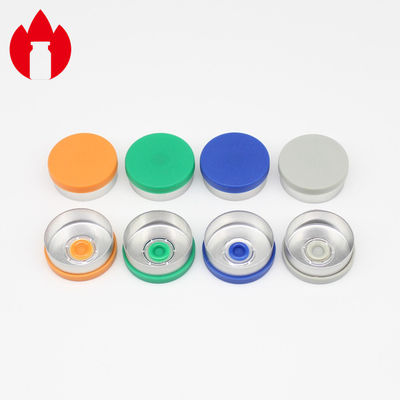 Les chapeaux pharmaceutiques de fiole de dessus de cuir embouti d'injection renversent outre du type taille de 20.3*7.3mm