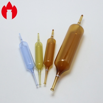 Ampoule en verre 1 ml à 20 ml Ampoule en verre vide, claire ou ambrée pour injection Pharma