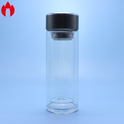 Bouteille d'eau en verre à haute teneur en borosilicate