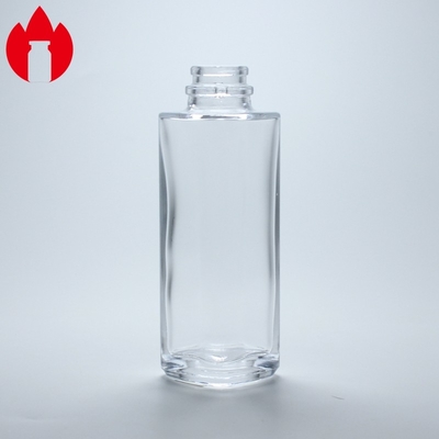 Bouteille en verre de parfums cosmétiques transparents ronds de 30 ml