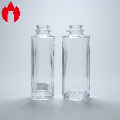 Bouteille en verre de parfums cosmétiques transparents ronds de 30 ml