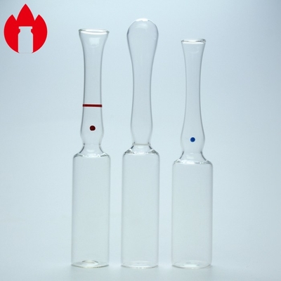 type 5ml une ampoule en verre vide d'injection pharmaceutique transparente de B C D