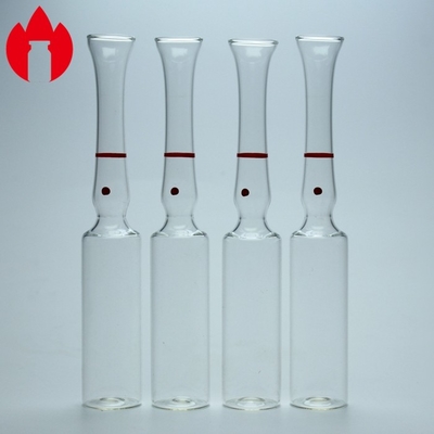 type 5ml une ampoule en verre vide d'injection pharmaceutique transparente de B C D