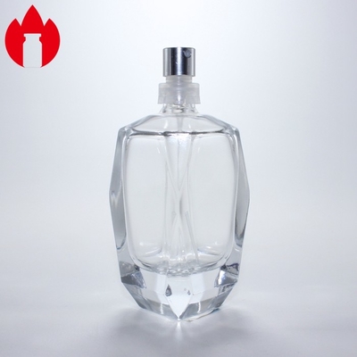 Bouteille en verre pour parfum cosmétique personnalisée avec pulvérisateur à pompe