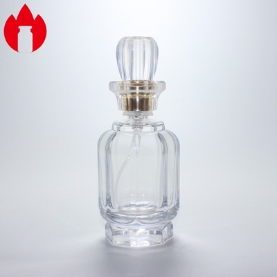 Bouteille en verre pour parfum cosmétique personnalisée avec pulvérisateur à pompe