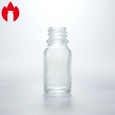Flacon en verre à goutte à goutte d' huile essentielle cosmétique transparente de 10 ml