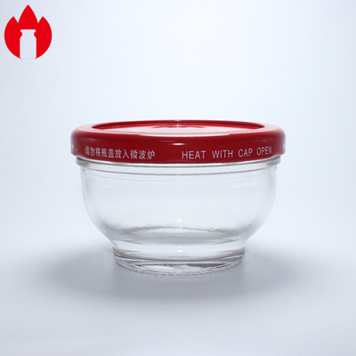 Récipient en verre sur mesure avec couvercle métallique