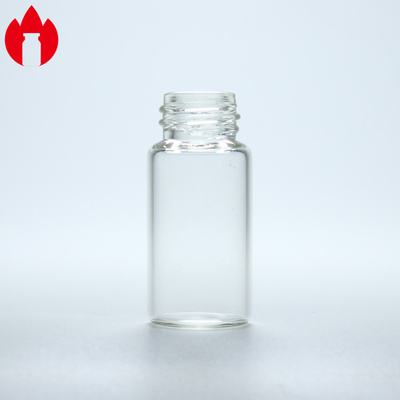 Flacon en verre à vis transparente ou ambre de 3 ml avec bouchon de goutte à goutte