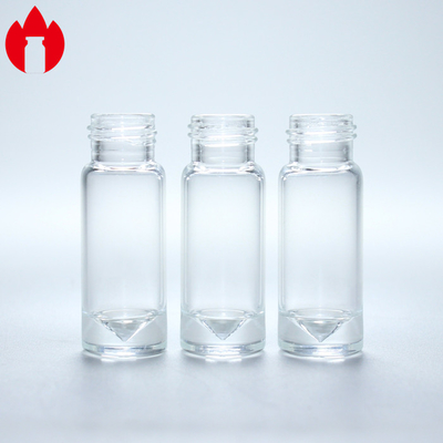 Dessus en verre médicinal de cuir embouti de fioles d'injection vide et fiole à bouchon vissable