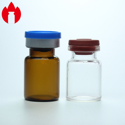 5ml pharmaceutiques les fioles en verre se dégagent ou de mini lyophilisations ambres avec le chapeau