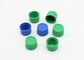 18 couvercles à visser en plastique matériels des dents pp bleus/couleur verte avec la prise intérieure