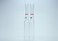 Fioles en verre d'injection médicale, capacité vide des fioles 2ml de médecine d'espace libre