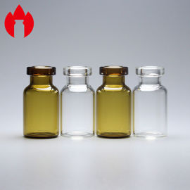 Matériel transparent ou de Brown de tube de verre des fioles 2ml de capacité de Borosilicate en verre
