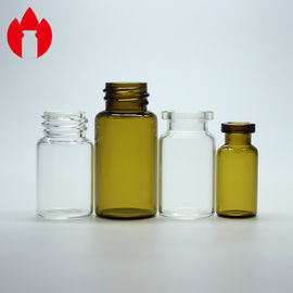 Couleur transparente de capacité des fioles 2ml 6ml 10ml 20ml de tube de verre de Borosilicate