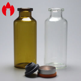 30ml Clear or Amber Crimp Top Pharma Glass Vial with MOQ 10000pcs