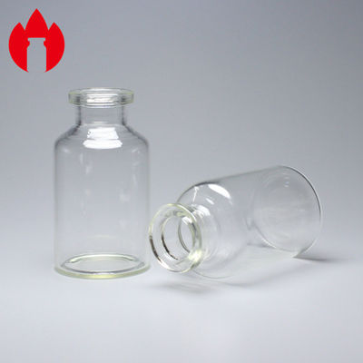 Fiole médicinale de tube de verre d'injection transparente de la norme de l'OIN 20ml