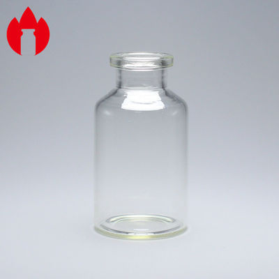 Fiole médicinale de tube de verre d'injection transparente de la norme de l'OIN 20ml