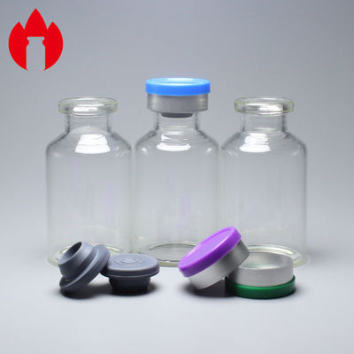 Fiole médicinale de tube de verre d'injection transparente de la norme de l'OIN 20ml