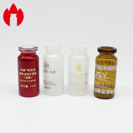 La bouteille en verre de la fiole 1-50ml cosmétique a adapté la taille aux besoins du client avec imprimer l'estampillage de /Hot