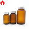 fioles larges de bouche de 100ml 120ml 300ml Amber Wide Mouth Glass Jar médicale pour la Tablette