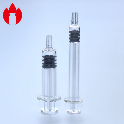 Seringue de verrouillage Luer cosmétique, Seringue préremplie de 1 ml 5.0 Matériau de verre borosilicate neutre