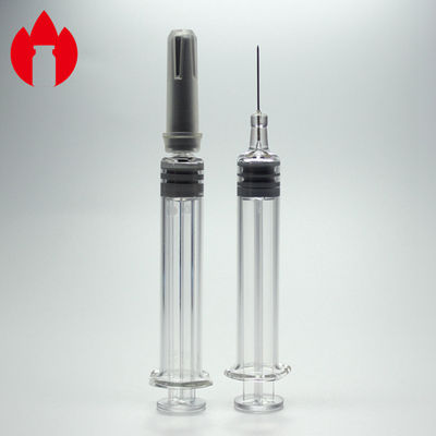 serrure neutre de Luer de seringue en verre de Borosilicate 2.25ml pour médical et cosmétique