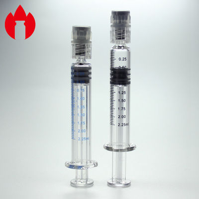 serrure neutre de Luer de seringue en verre de Borosilicate 2.25ml pour médical et cosmétique
