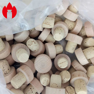 Petit type en bois adapté aux besoins du client de flaque de liège de fiole non pour des fioles de bouteille en verre