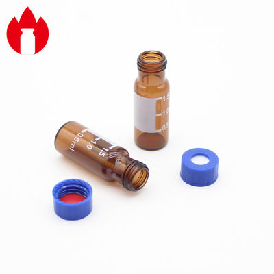 couleur bleue matérielle en plastique des couvercles à visser pp de 9mm pour la bouteille chromatographique