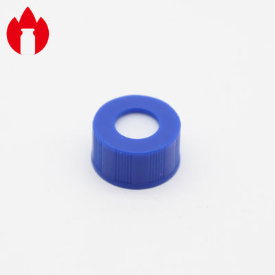 couleur bleue matérielle en plastique des couvercles à visser pp de 9mm pour la bouteille chromatographique