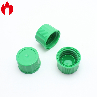 18 mm PP Matériau plastique vis Caps couleur bleu / vert Avec prise intérieure