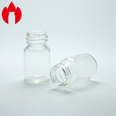 7ml dégagent conteneur supérieur fileté de fiole de bouteille en verre de Borosilicate le mini