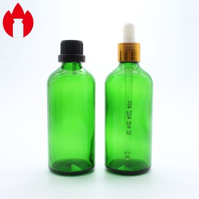 50ml Flacon en verre pour huile essentielle cosmétique verte