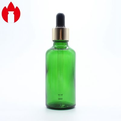 50ml Flacon en verre pour huile essentielle cosmétique verte