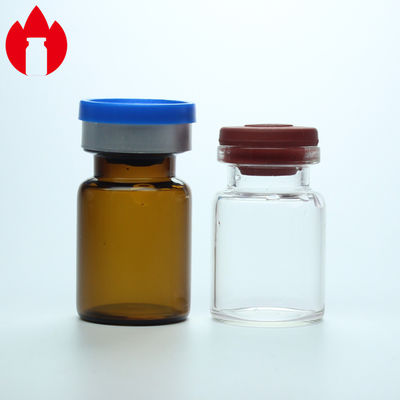 5ml pharmaceutiques les fioles en verre se dégagent ou de mini lyophilisations ambres avec le chapeau