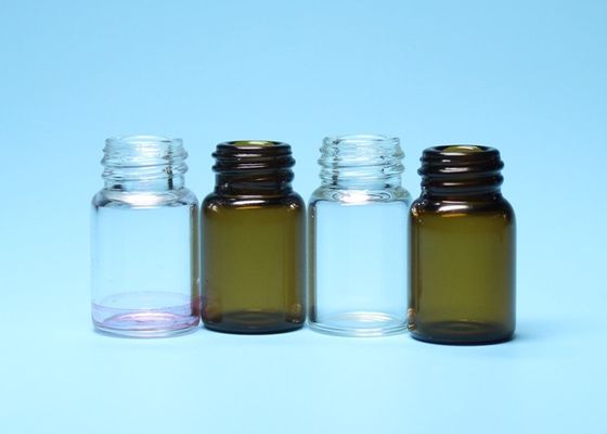 2ml 3ml transparent ou verre de Borosilicate de Brown a fileté la bouteille